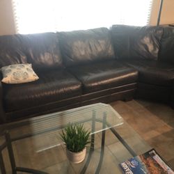 Leather Sectional Couch