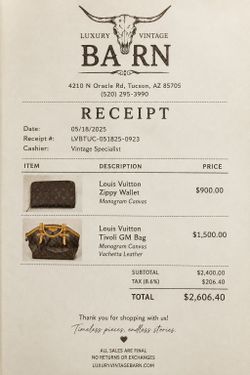 LV hand bag and wallet