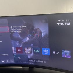 32 Inch LG Curved Monitor Screen