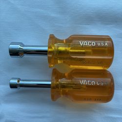 Vaco USA SS12 3/8”and 1/4” Stubby Hollow Haft Nitdriver New