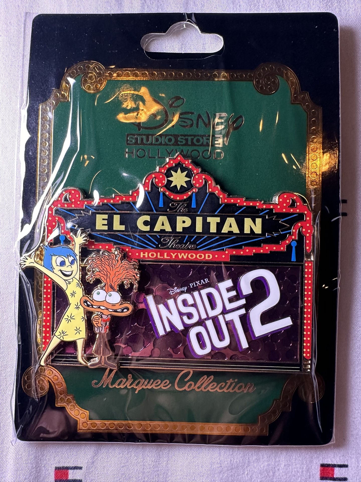 Disney Pixar DSSH DSF Marquee Pin Inside Out 2 Joy And Anxiety LE 400