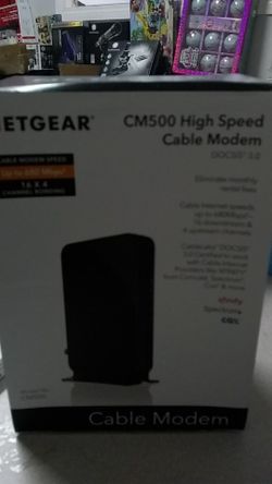 Netgear cm500 high speed cable modem