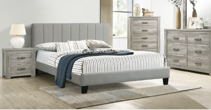 Queen Gray Bed With Nice 10” Mattress Available 📍