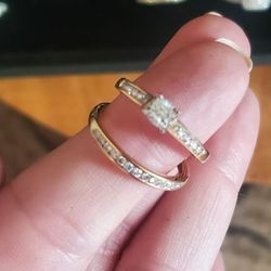 Gold Diamond Rings. Message Me For Prices.
