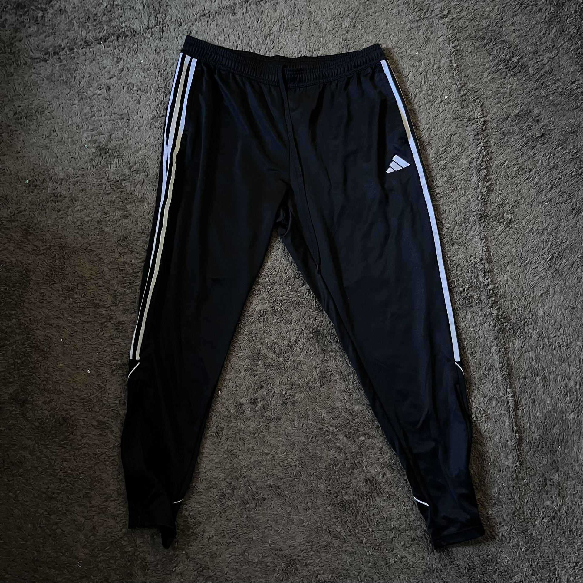 Adidas AEROREADY 3-Stripe Track Pants Joggers – Black/White 2XL