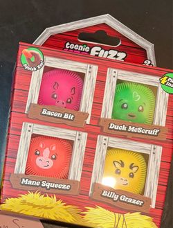 Authentic Needoh schylling barnyard fuzzball 4 pack