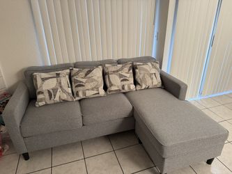 Monica Light Gray Sofa