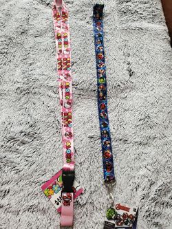Hello kittu(Hawaii) and marvel lanyards