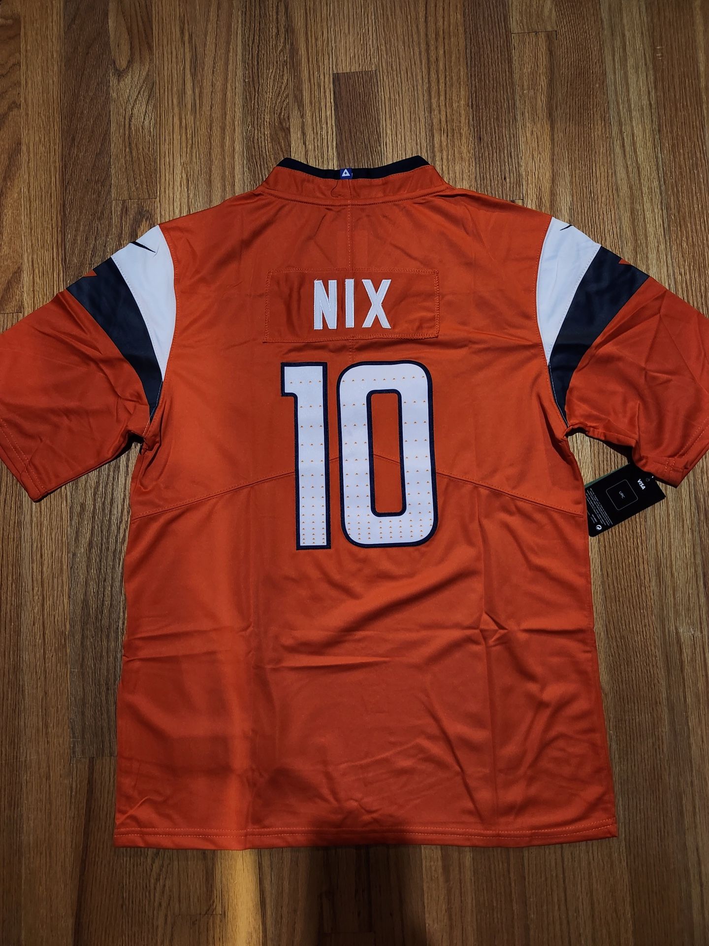 Bo Nix NFL draft first round player game jersey