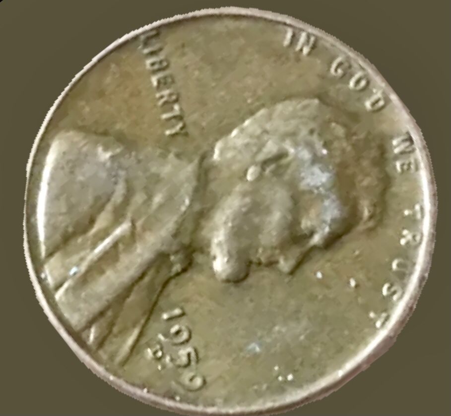 1959 Penny With The Defects