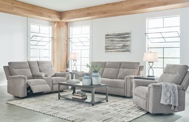 Barnsana Ash Power Reclining Sofa, Loveseat and Recliner