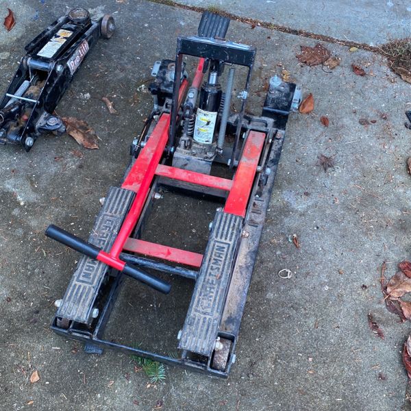 Motorcycle Platform Transmission Jack + Floor Jack for Sale in Seattle