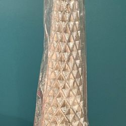 Silver Holiday Tree Candle