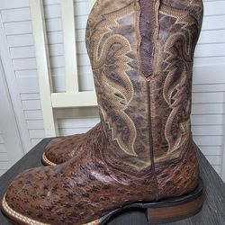 Dan Post Alamosa Ostrich Cowboy Certified Boots DP3875 Men's Size 9 D #2