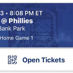 Phillies Tickets Home Game One Cheap