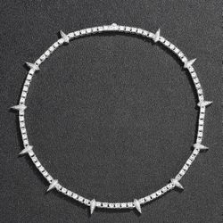 New! Spiked Bling Necklace 