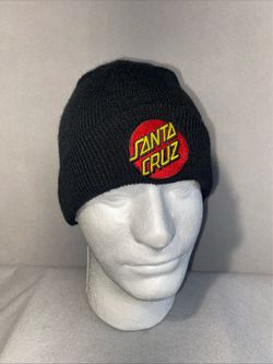 Santa Cruz CLASSIC DOT LONG SHOREMAN Skateboard Beanie BLACK