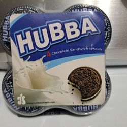 HUBBA  Skateboard Company The Oreo Cookie Logo Skateboard Wheels Size 53 Mm