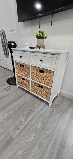 White Console Cabinet/Storage