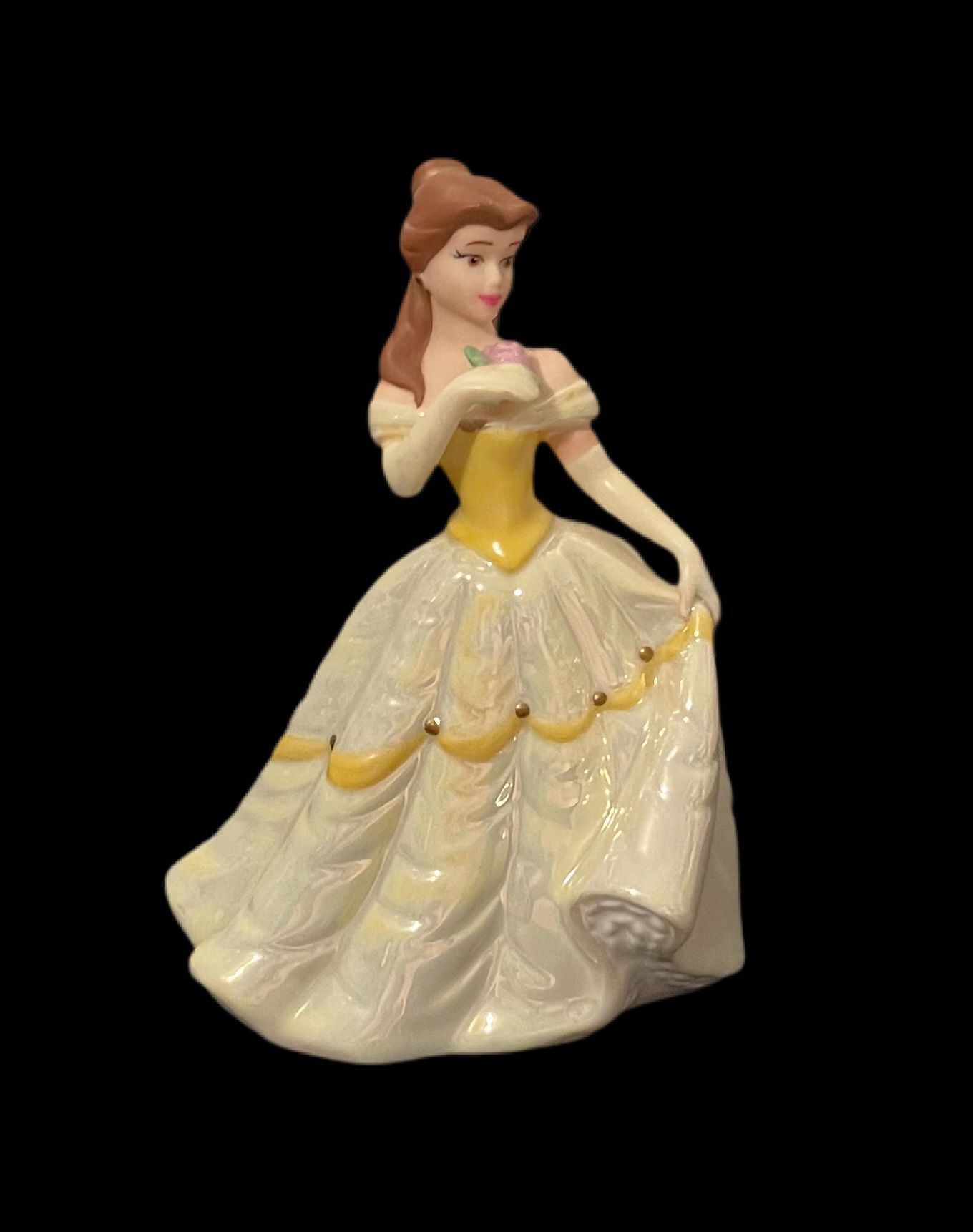 Vtg Disney Bella Porcelain Figurine From Beauty & the Beast