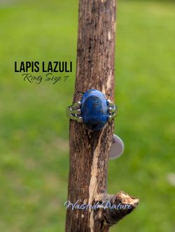 Powerful Blue Lapis Lazuli Crystal Ring