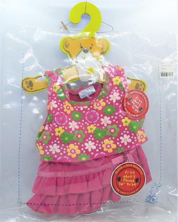 Build-a-Bear Workshop Fuchsia Flower Skirt ~ Teddy Size