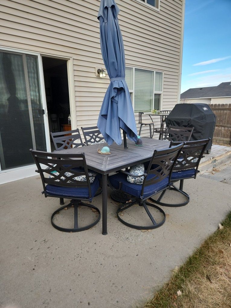 Patio Furniture 6 Chairs 150