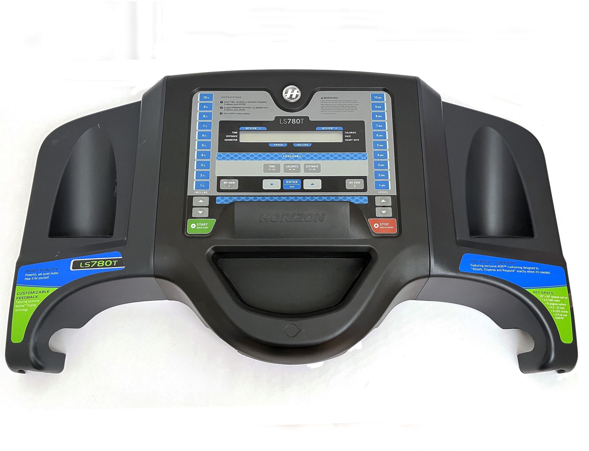 Horizon LS780T Treadmill Full Display Console Panel with Electronics