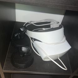 VR headset and controllers