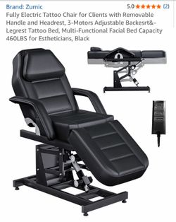 Fully electric aesthetician chair