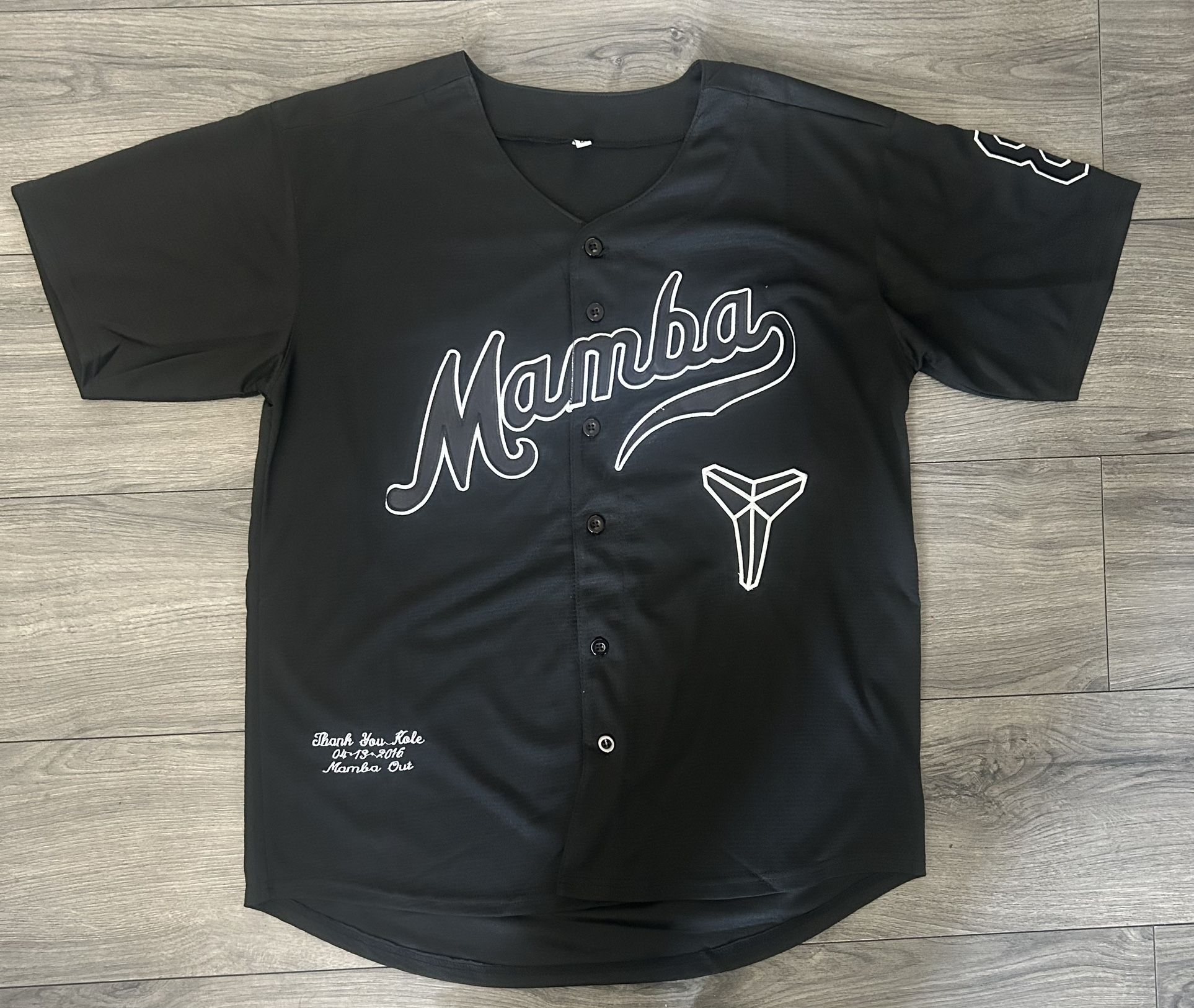 Kobe Bryant Mamaba Black Jersey
