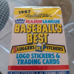 1987 Fleer Baseballs Best Cards, Sealed