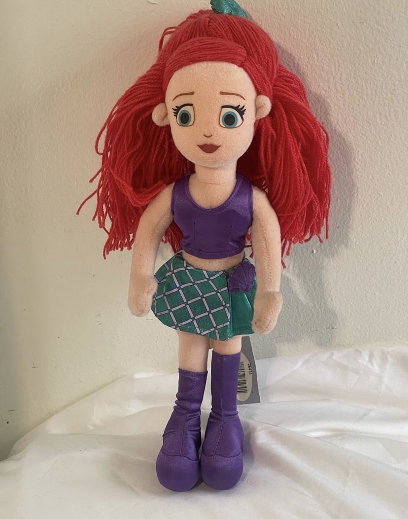 Vintage Disney Store Girl Ariel Plush  Rare 13inches 