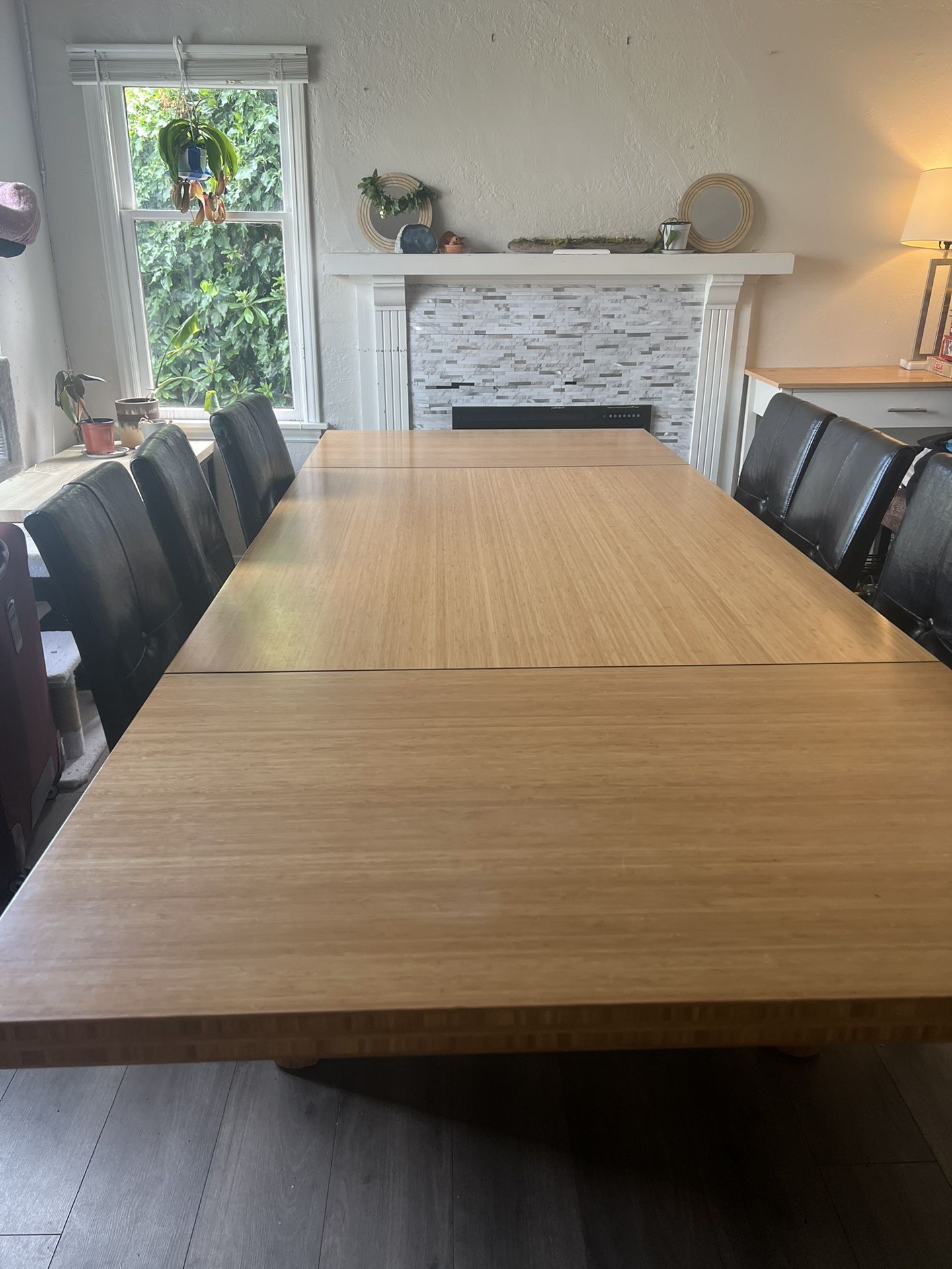 Large Statement Piece Bamboo Dining Table