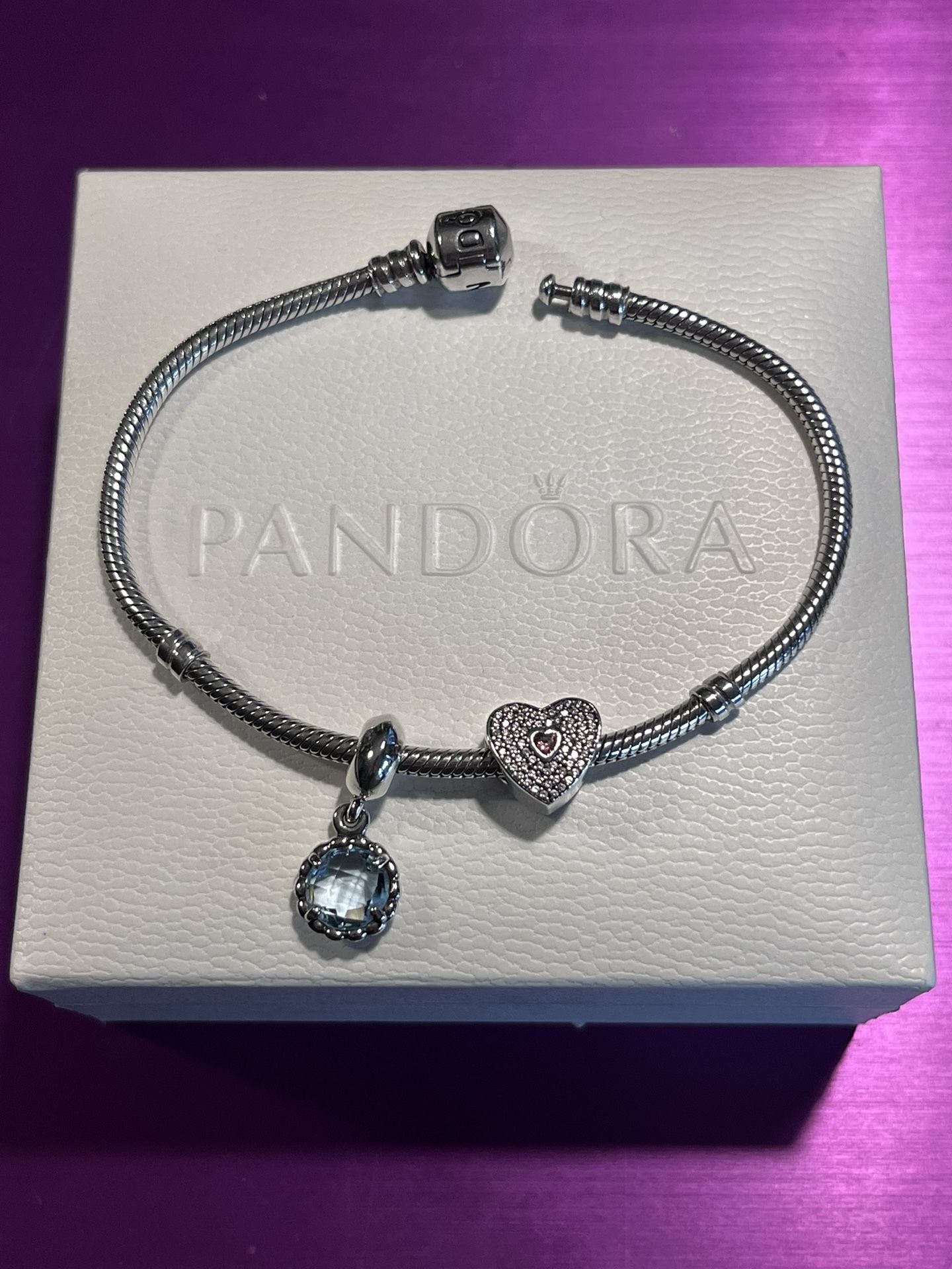Pandora Bracelet and Charms