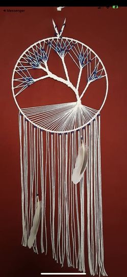 HAND CRAFTED TREE OF LIFE DREAMCATCHER! 12”