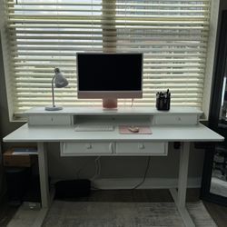 Beautiful White Wood Desk