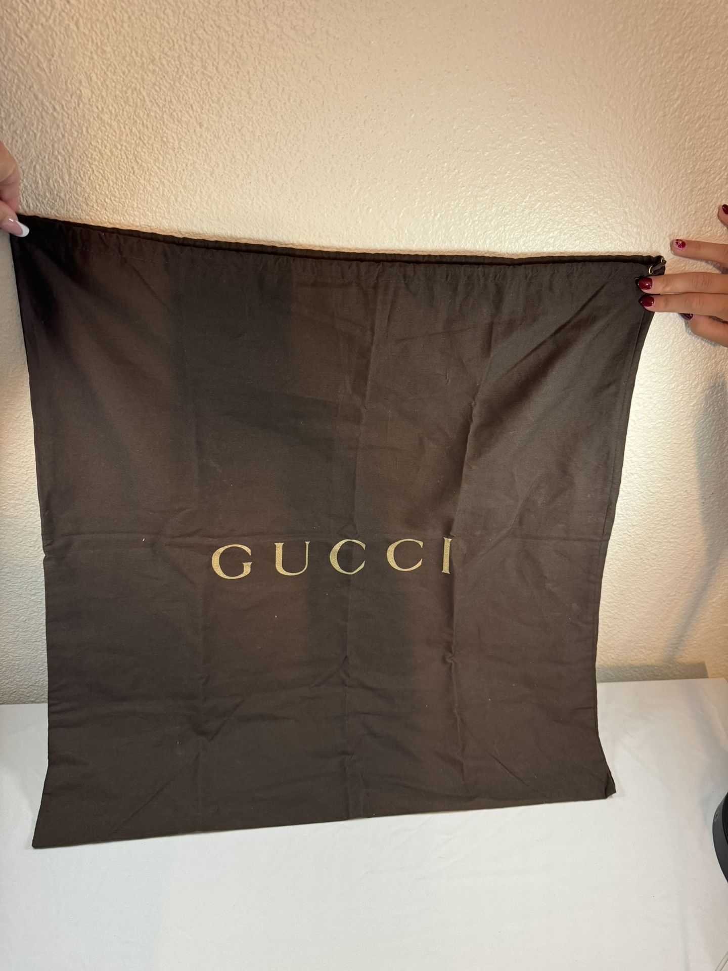 GUCCI XL Brown Dust Bag AUTHENTIC