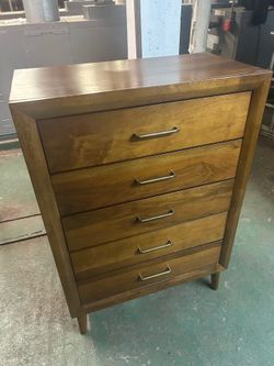 Modern Dark Walnut Dresser