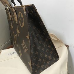 LV / Louis Vuitton bag old flower color blocking bag tote bag ladies