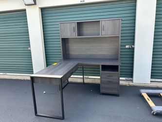 L type shape desk cash only
