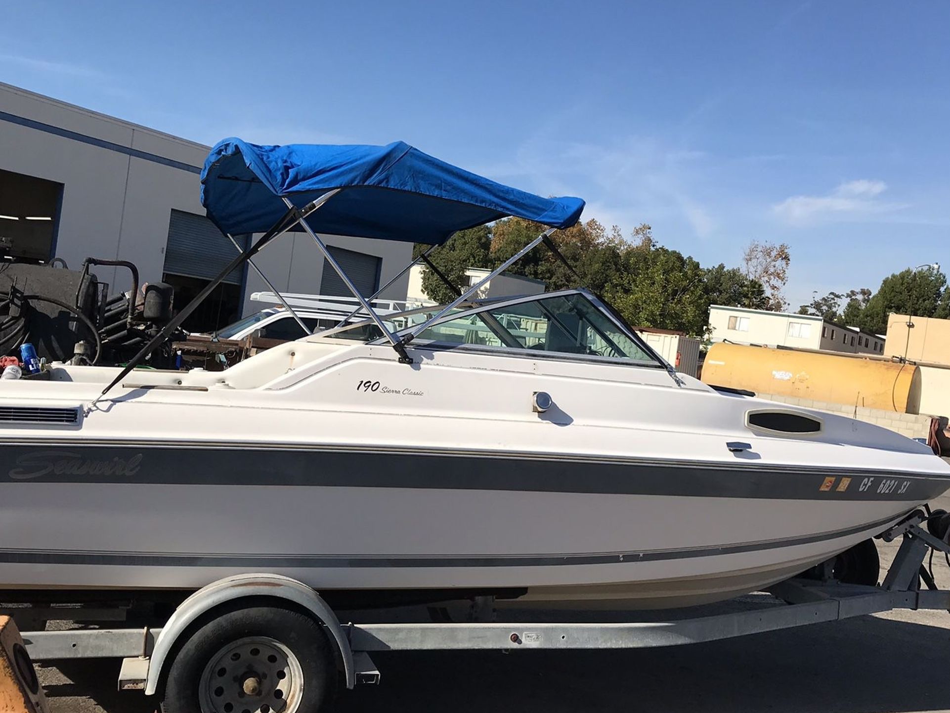 1991 Sea Swirl 4.3 OMC Cobra With Galvanized Trailer Included