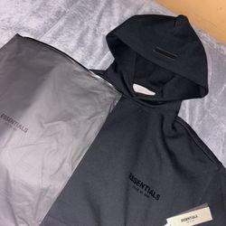 Black Essentials Hoodie
