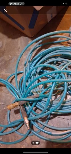 Teal Garden Hose with Brass Fittings