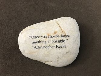 Superman Inspirational Quote stone 