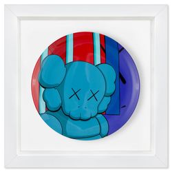 KAWS, "Brigher Days Ahead" Framed Limited Edition Fine Bone China Plate
