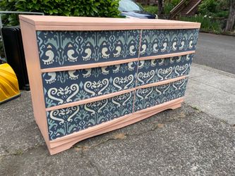6 Drawer Dresser Handpainted