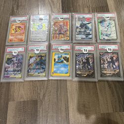 pokemon slab psa graded collection bundle slab vintage modern cheap lot