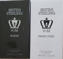 New 3.8 fl oz cologne British sterling H.I.M. sealed