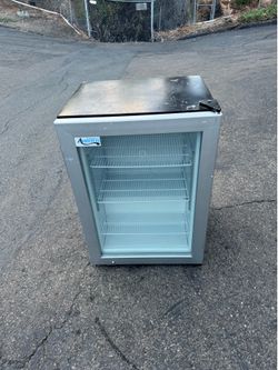 Upright Freezer glass door commercial display for countertop (free local delivery)